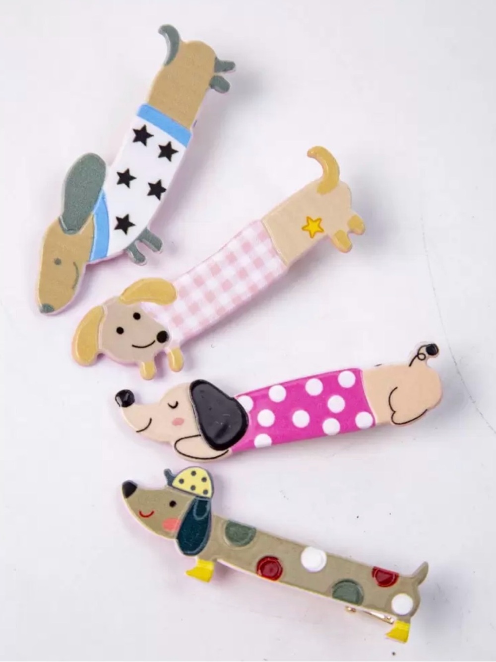 Set of 4 Dachshund Hair Clips – new - Picture 4 of 7